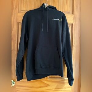 NASCAR Pizza Slice Graphic Hoodie Champion Eco Black No. 95 Sleeve Medium